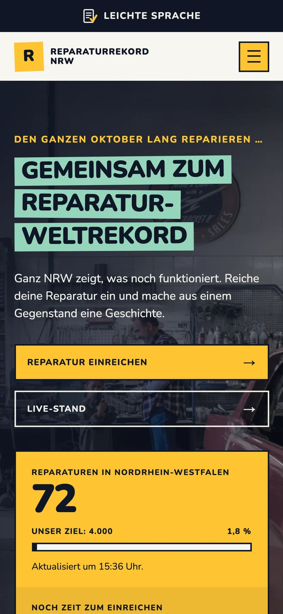 Home page on a phone